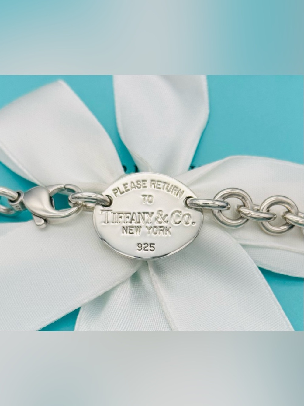 Tiffany & Co. Oval Tag Necklace